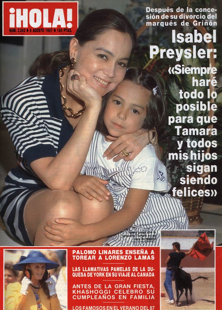 Tamara Falcó, junto a su madre