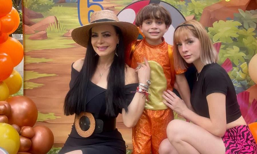 maribel guardia con su nieto y su nuera