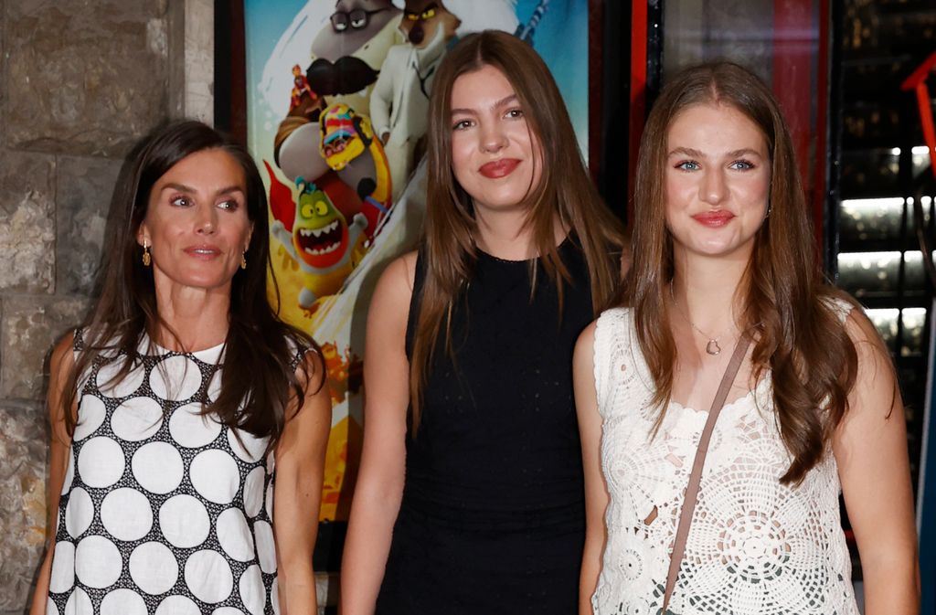 La reina Letizia, la princesa Leonor y la infanta Sofia en palma de Mallorca 2025.
