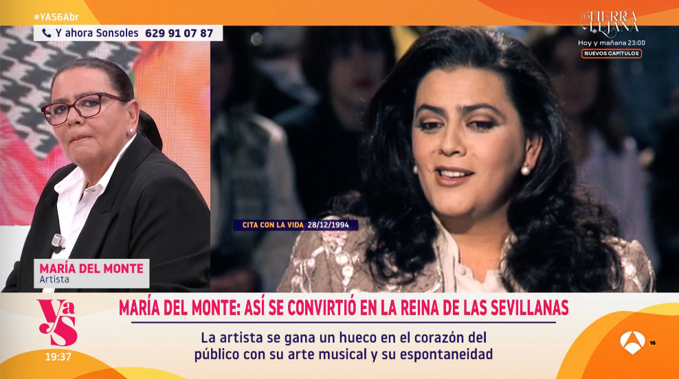 María del Monte en 'Y ahora Sonsoles'