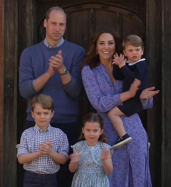 Kate Middleton con vestido de flores