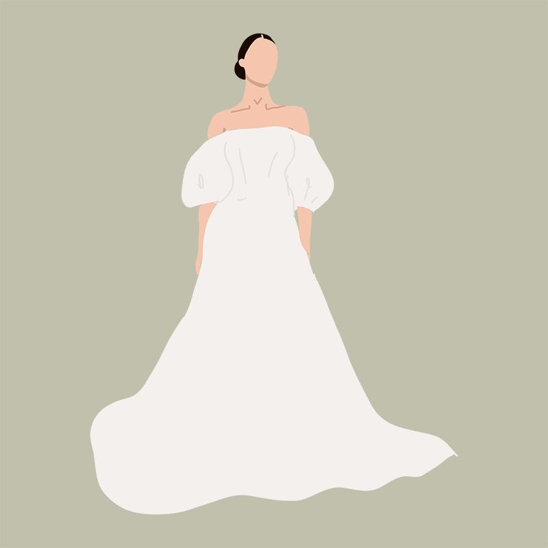 Escote bardot para novias