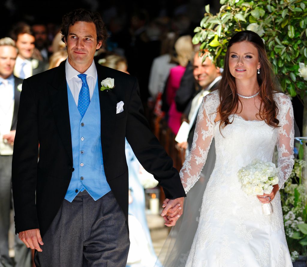 Rupert Finch junto a Lady Natasha Rufus Isaacs el día de su boda, celebrada en junio de 2013 en la localidad inglesa de Cirencester