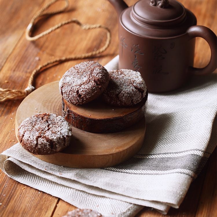 Galletas sablé de chocolate