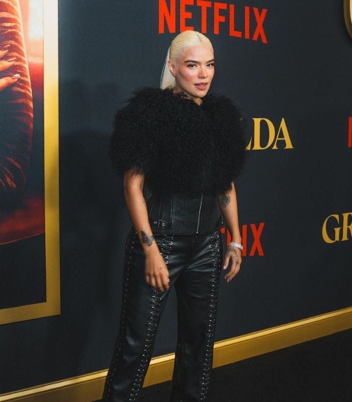 Karol G en la presentación de su nuevo proyecto
