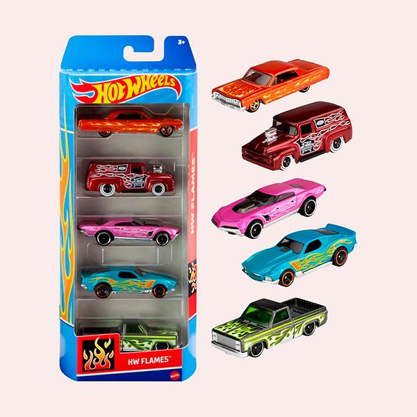 Hot Wheels Paquete de 5 Autos E escala 1:64