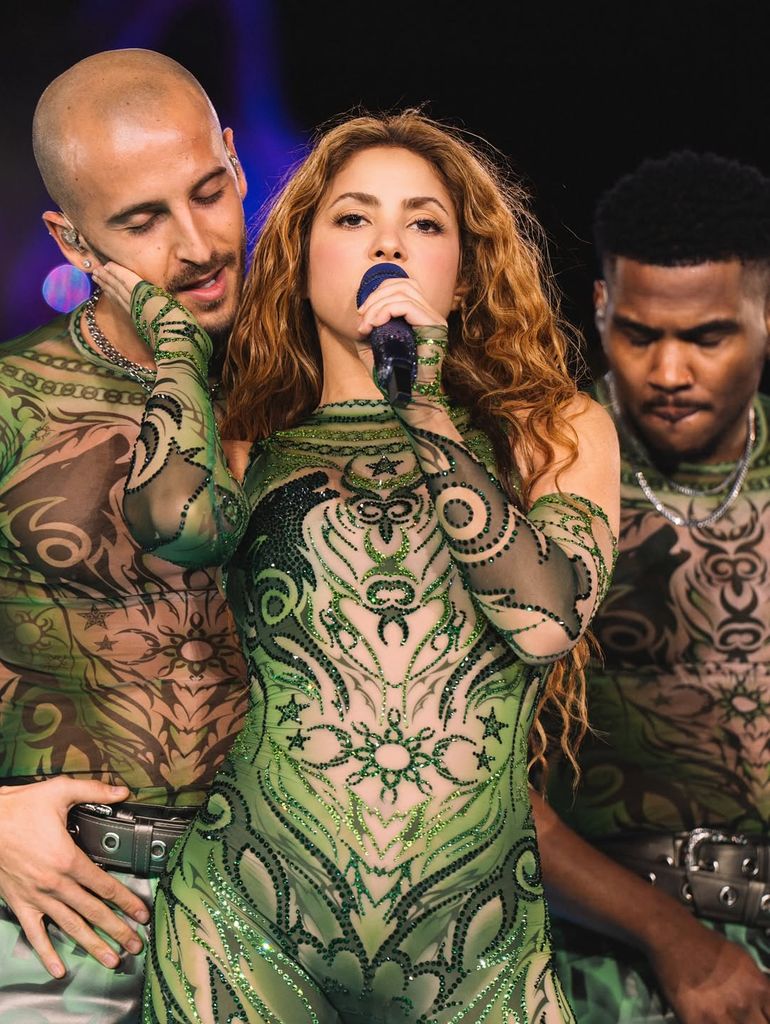 Shakira durante un concierto en El Salvador, como parte de su gira 'Las mujeres ya no lloran'