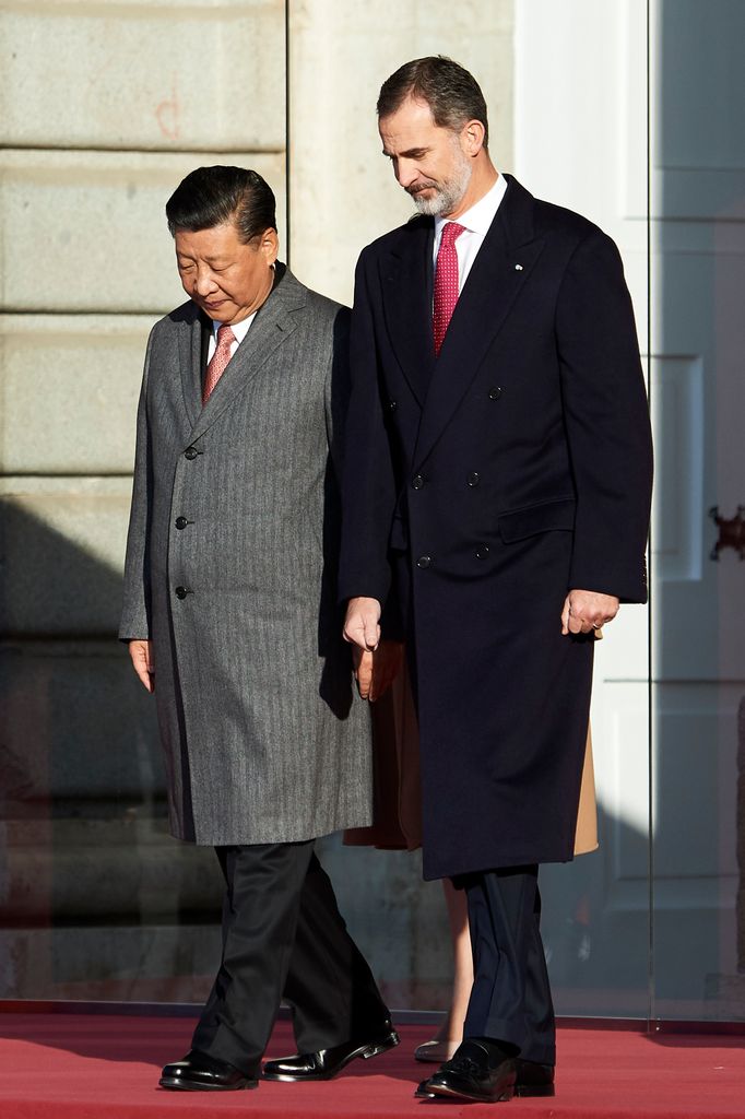 El rey Felipe y el presidente chino, Xin Jinping, en su último encuentro en 2018 en Madrid