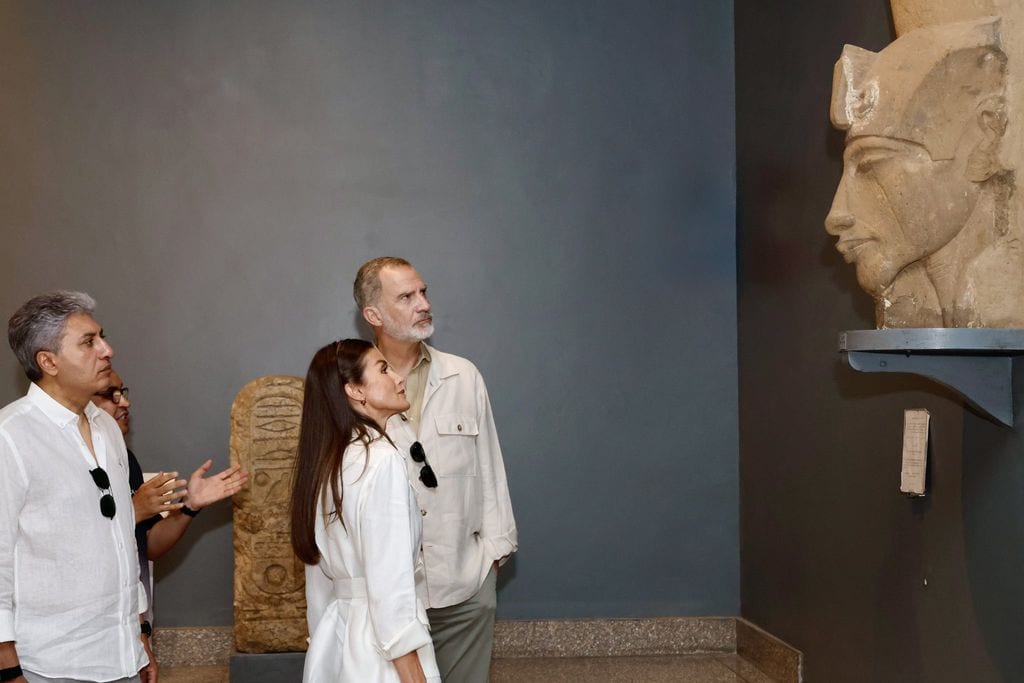 Los reyes en el Museo de Luxor, Egipto