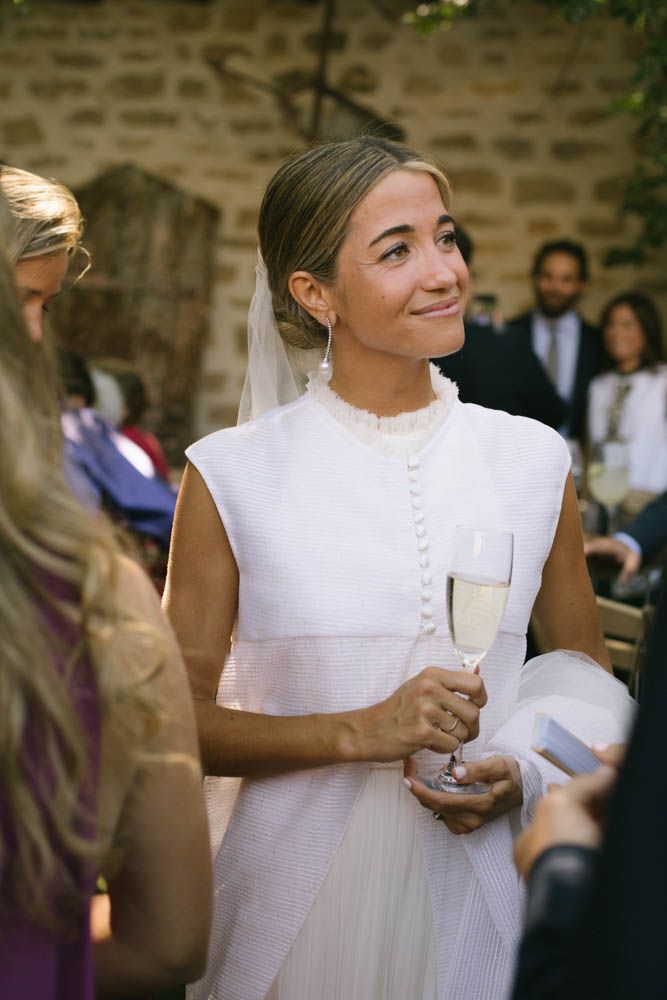 María con vestido de novia de Gorka Cintero