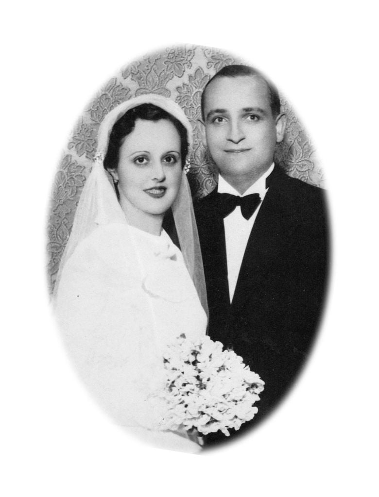 Los padres del Papa Francisco, Regina Maria Sívori y Mario José Bergoglio, el día de su boda.