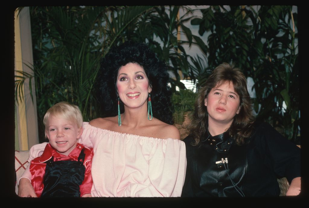En una imagen de archivo con sus hijos Elijah Blue Allman y Chastity Bono