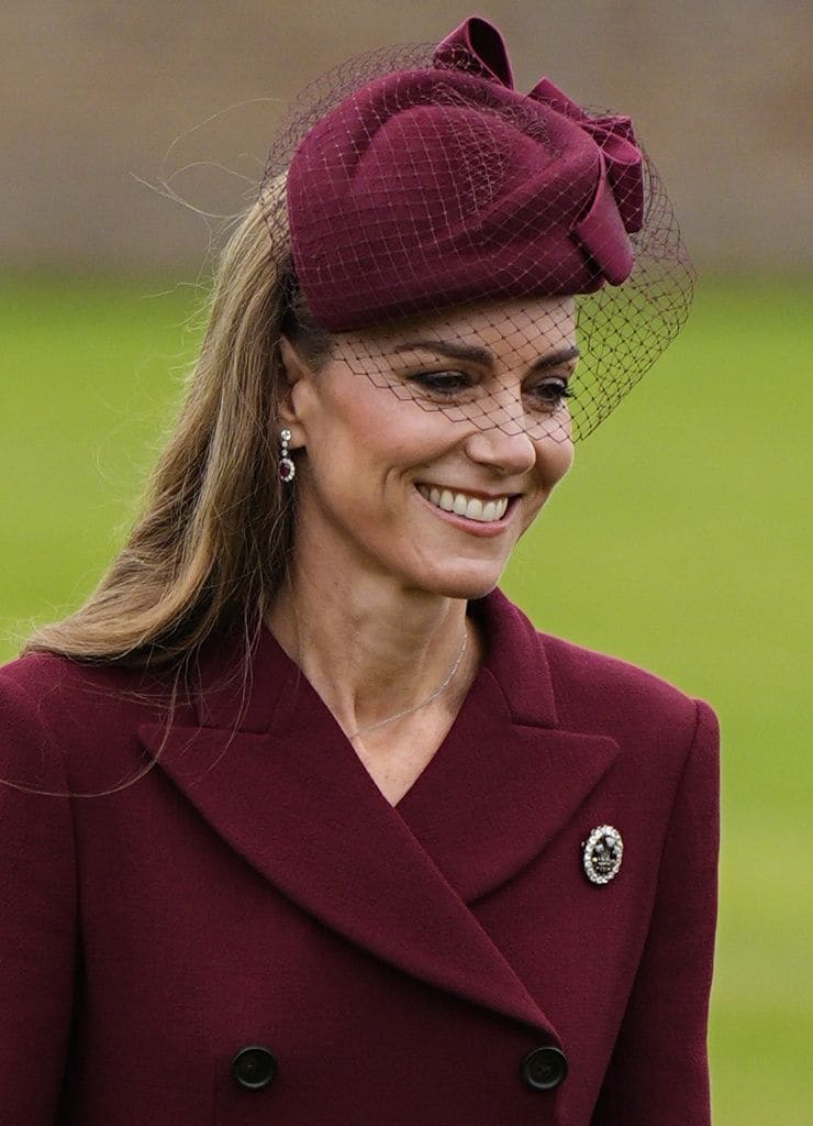 Kate Middleton con el broche reservado para las reinas.
