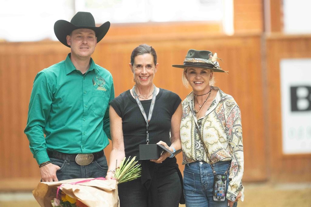 Gina Maria Schumacher en el campeonato mundial de Reining