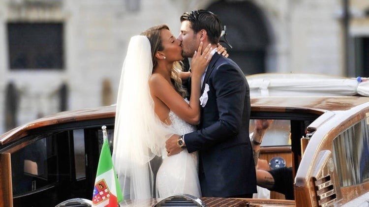 Alice Campello y Álvaro Morata el día de su boda