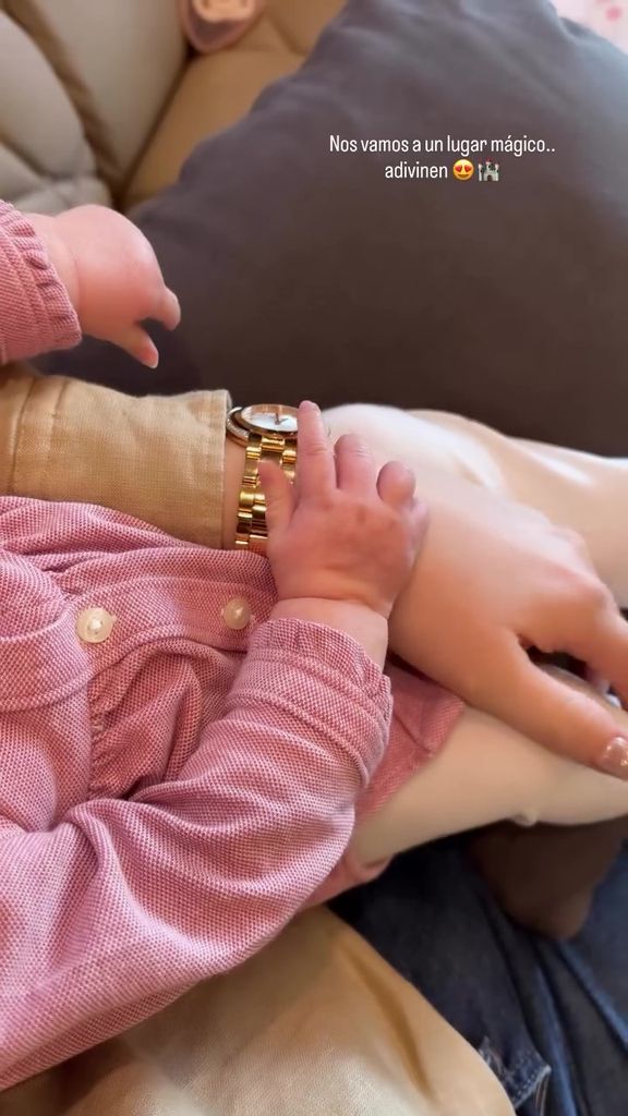 Marc y Nadia llevaron a su hija Myla a su primera visita a Disney.