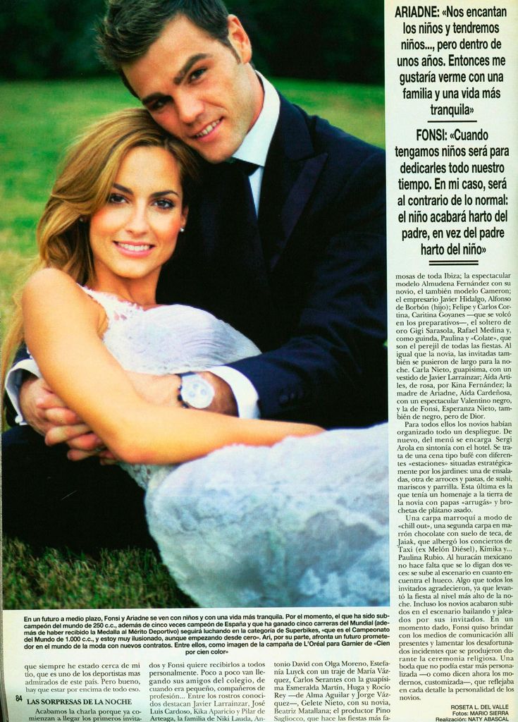 Ariadne Artiles y Fonsi Nieto HOLA PLUS