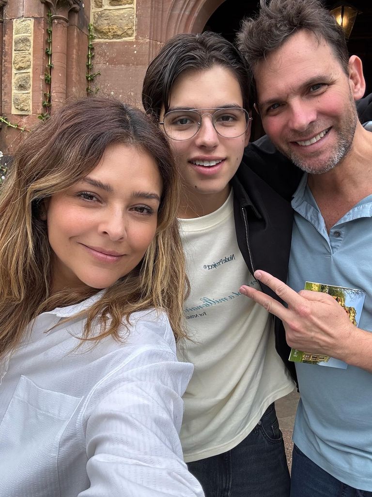 Grettell Valdez y su es, Patricio Borghetti, reunidos en Londres por su hijo Santino