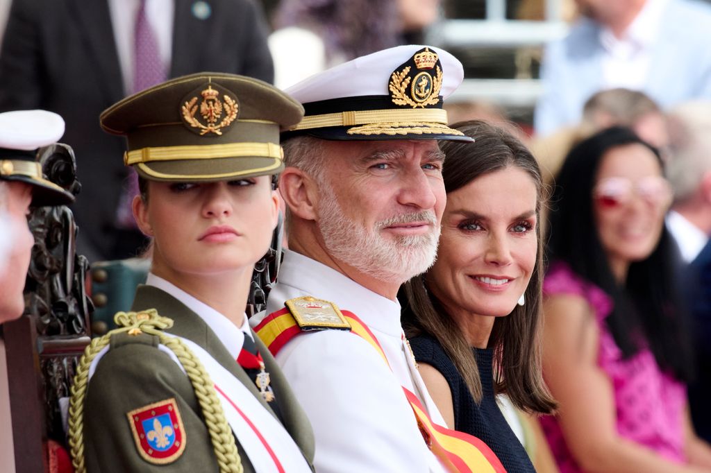 El rey Felipe VI junto a la reina Letizia y la princesa Leonor