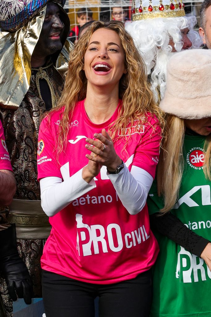 La actriz, apoyando a la Fundación Theodora