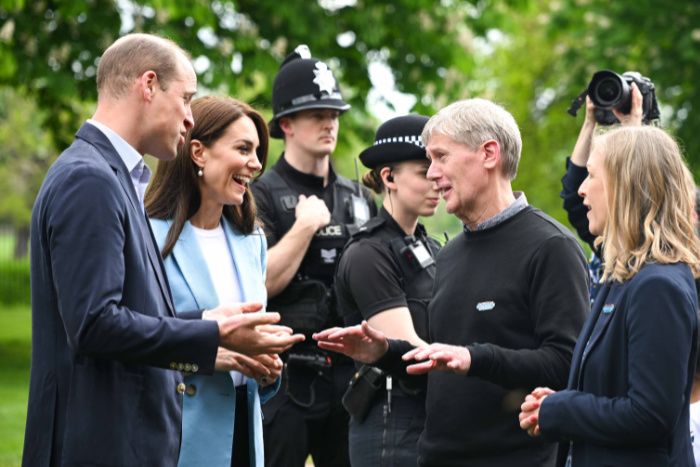 Los príncipes de Gales en el Big Lunch en Windsor