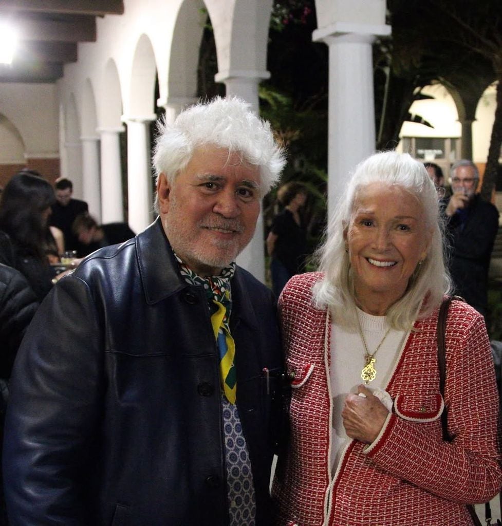 Junto a Pedro Almodóvar, de quien era una gran admiradora