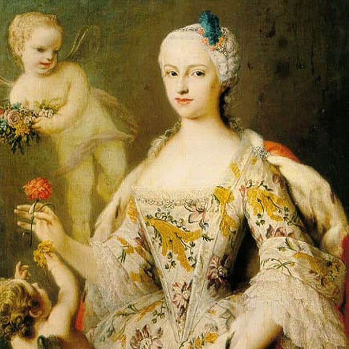 María Antonia Fernanda de Borbón (1729-1785), de origen español, fue Reina de Cerdeña tras su matrimonio con Victor Amadeo III (1726-1796)
