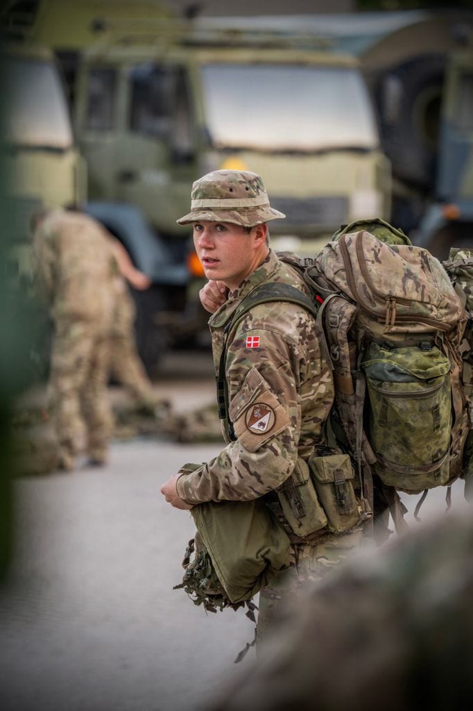 El príncipe Christian de entrenamiento militar