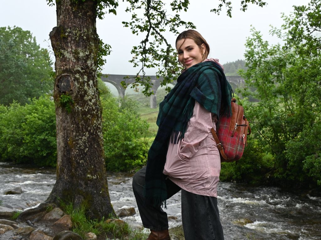 Almudena, bien abrigada para combatir las bajas temperaturas escocesas