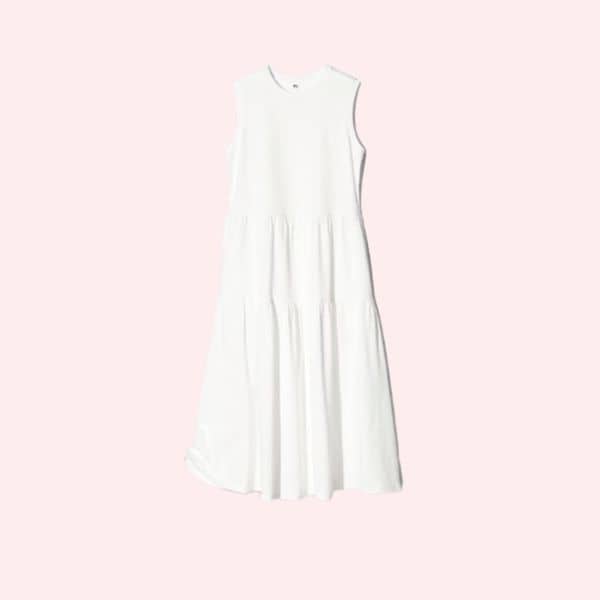 Un vestido blanco muy veraniego