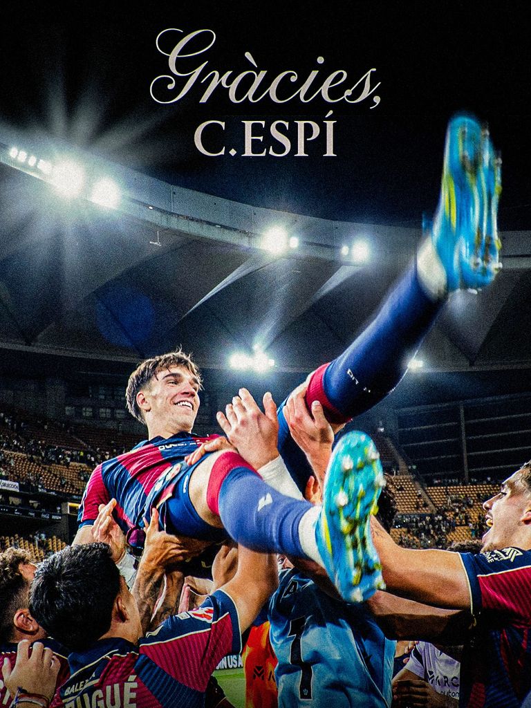 La foto de despedida del Levante UD hacia Carlos Cespí
