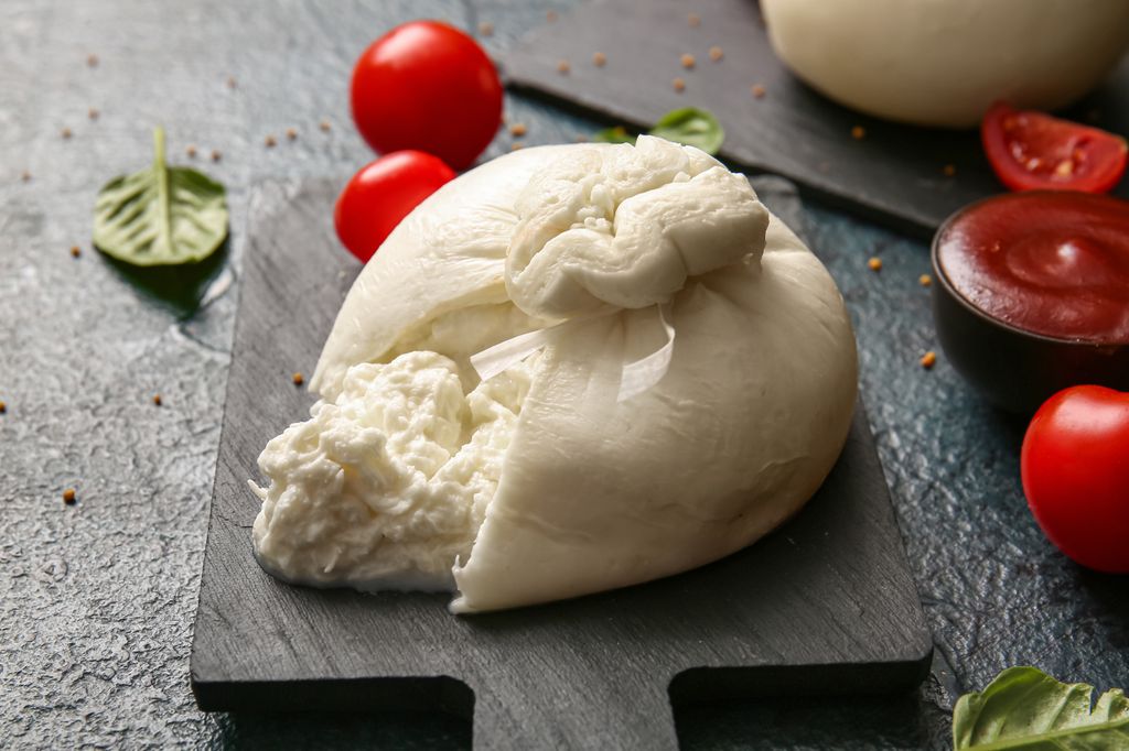 Burrata italiana.