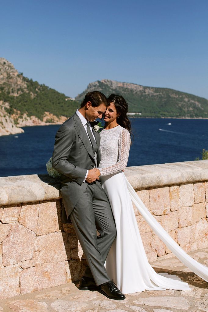 Rafa Nadal y Mery Perelló el día de su boda en Mallorca