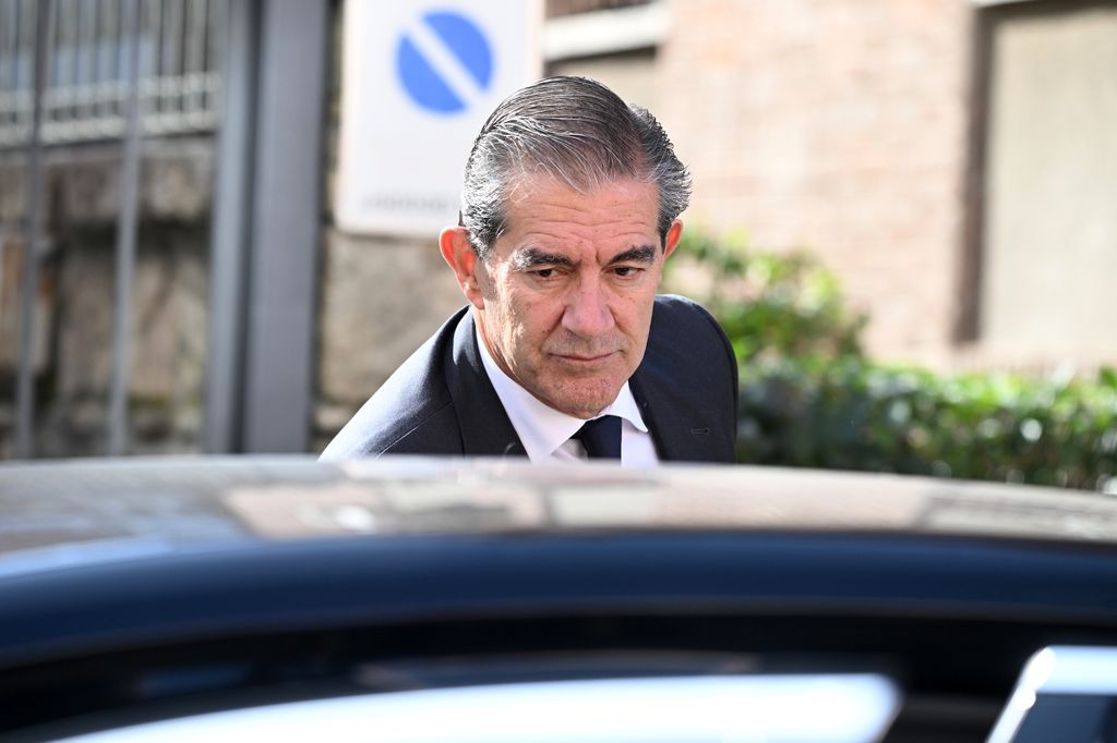 Pedro López-Quesada a su llegada al homenaje a Irene de Grecia en la Catedral Ortodoxa Griega de San Andrés y San Demetrio