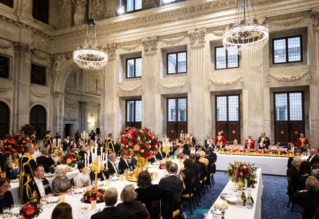 La decoración de la cena de gala