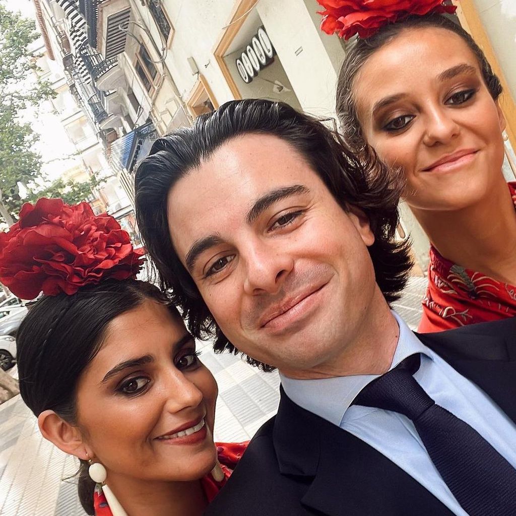 Antonio Catalán con Victoria de Marichalar y María G de Jaime
