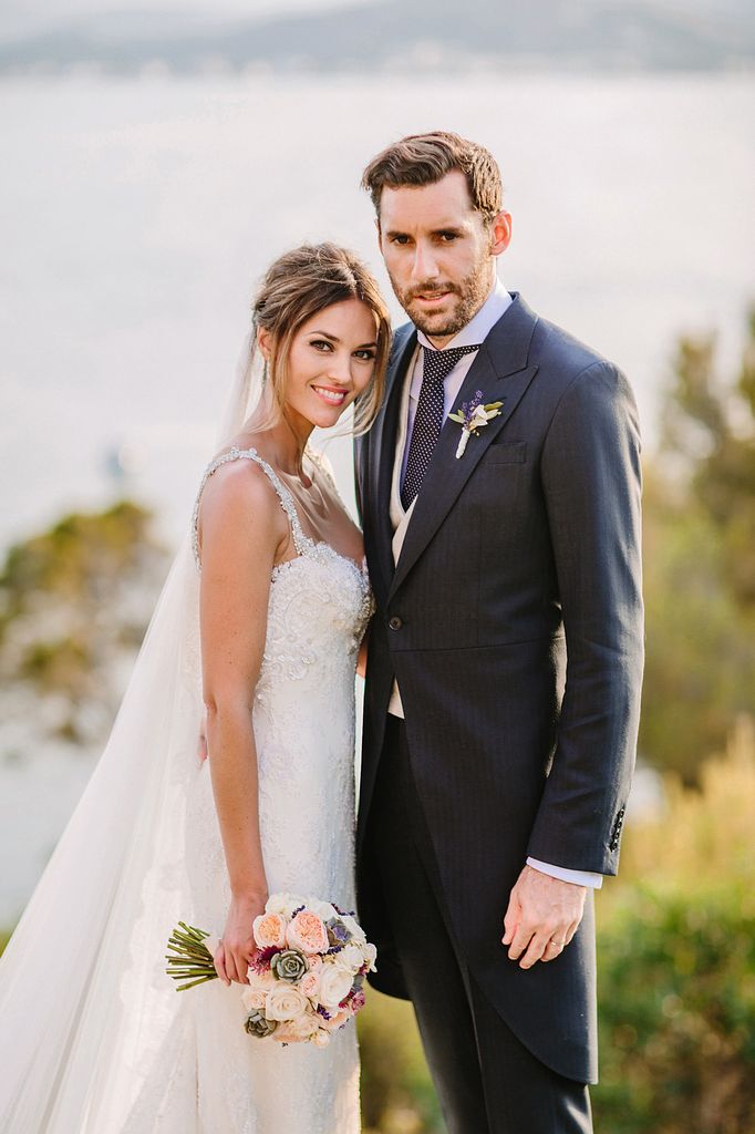 Helen Lindes y Rudy Fernández el día de su boda