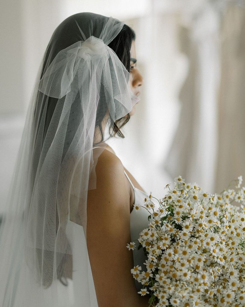 Velo de novia juliette cap a lo julieta lazo