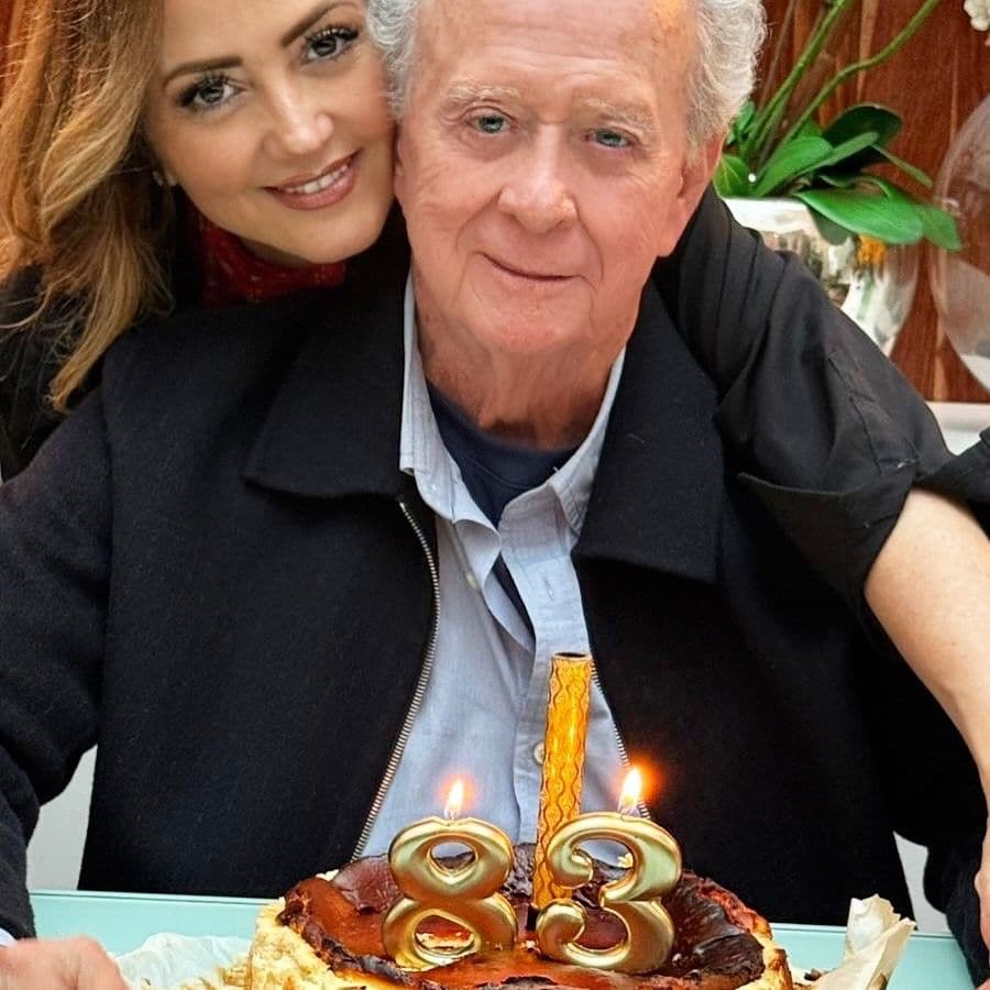 La conductora celebró los 83 años de su papá.