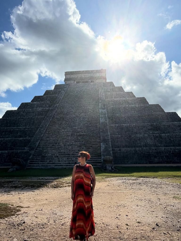 No podía dejar fuera una foto en el emblemática Pirámide de Kukulcán.