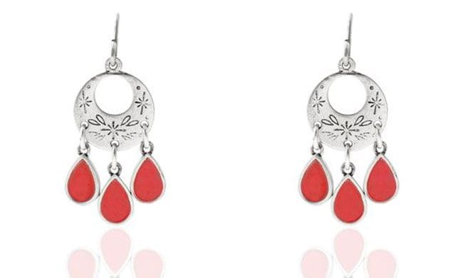 Pendientes rojos de Agatha