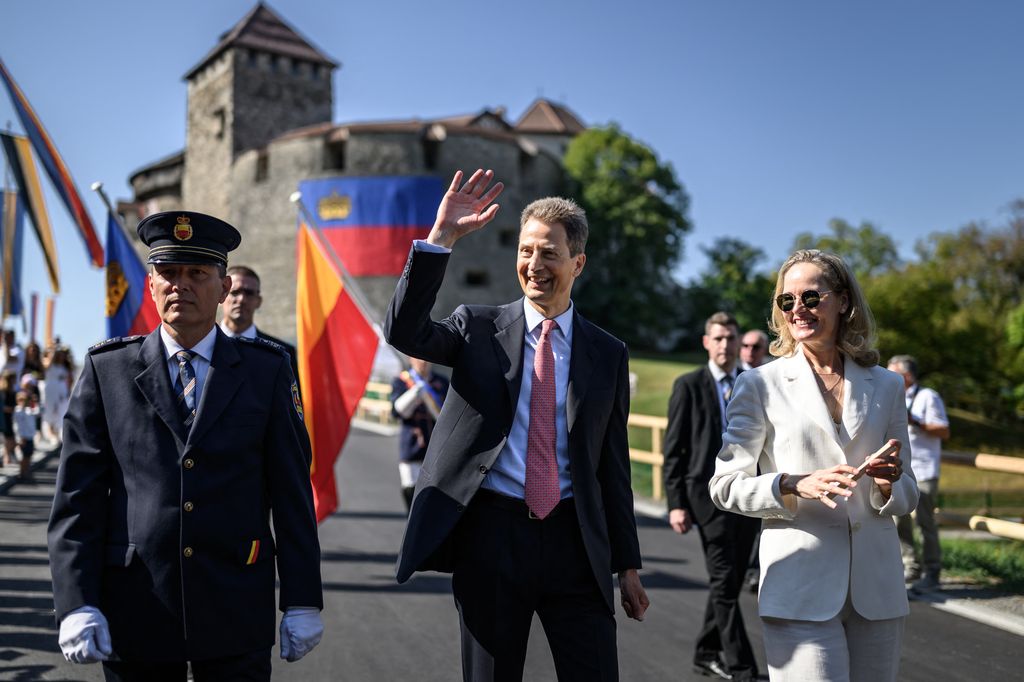 El príncipe heredero, durante la celebración del Día Nacional