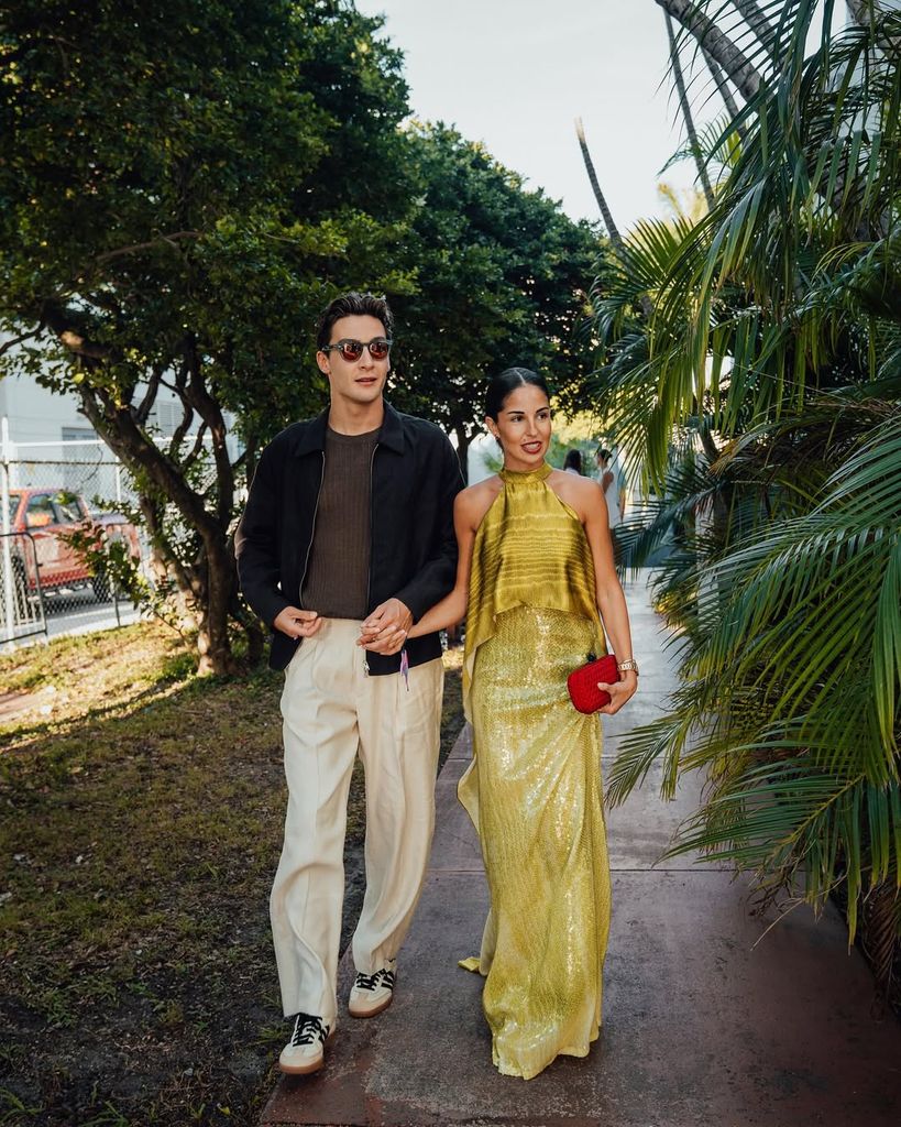 George Russell y Carmen Montero durante su estancia en Miami 