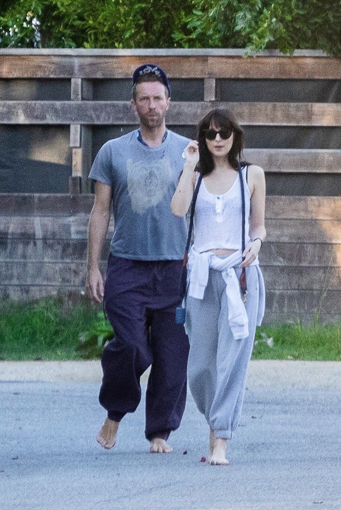 Chris Martin y Dakota Johnson en Malibú