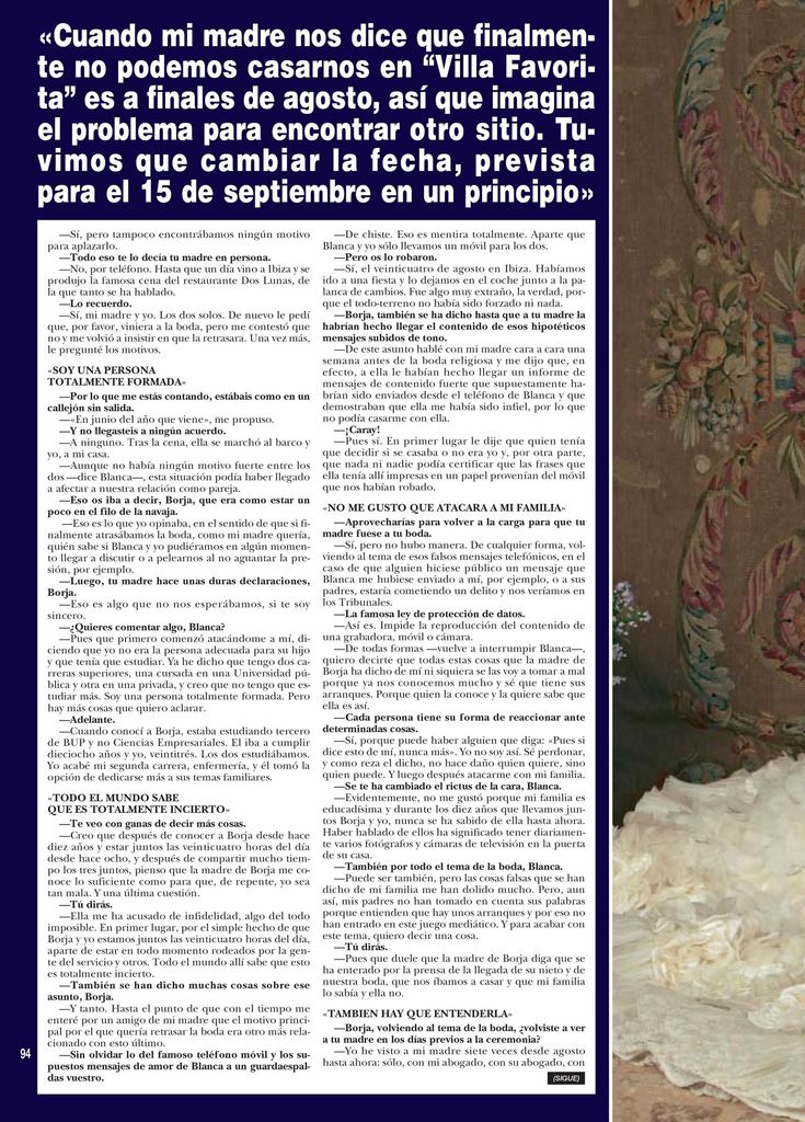 Blanca Cuesta boda HOLA PLUS