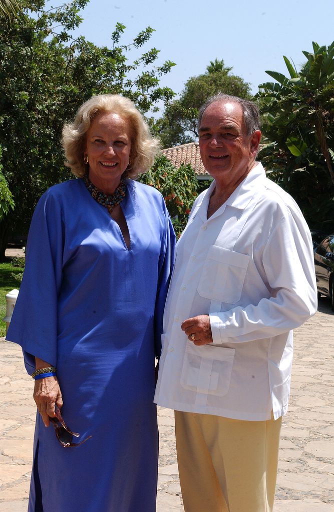 El conde Rudi con su mujer, María Luisa de Prusia, en Marbella