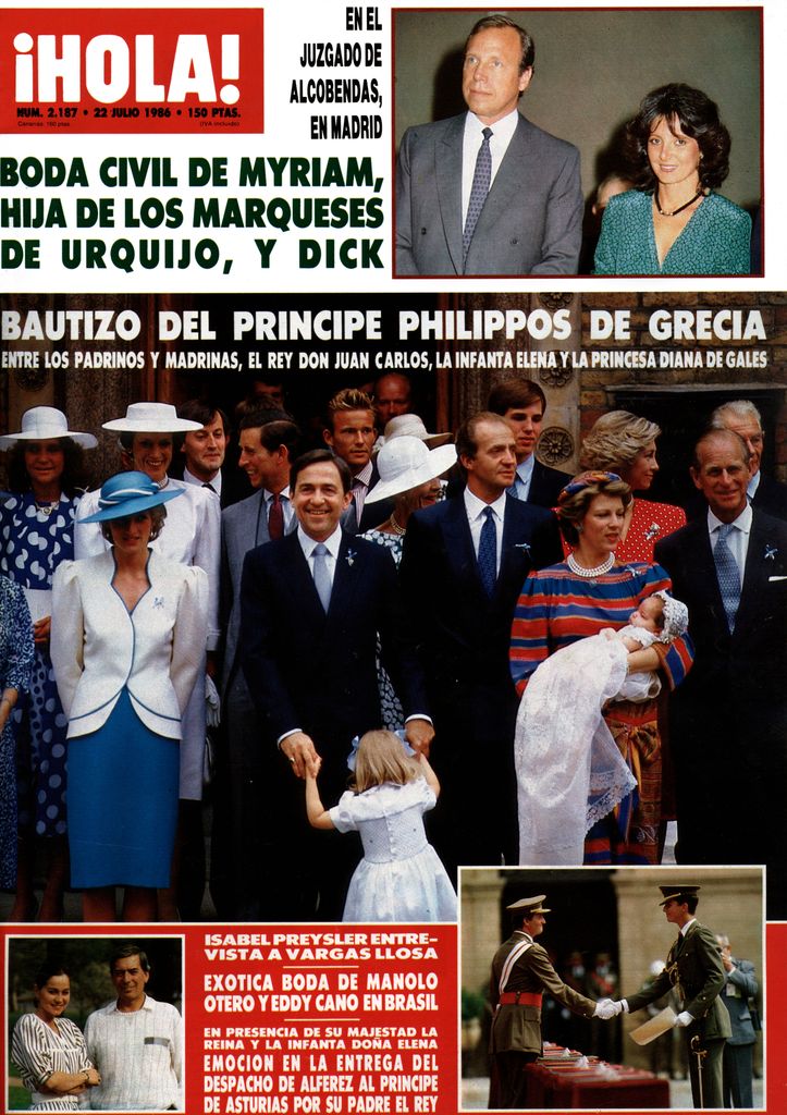 Isabel Preysler en su primera portada con Mario Vargas Llosa