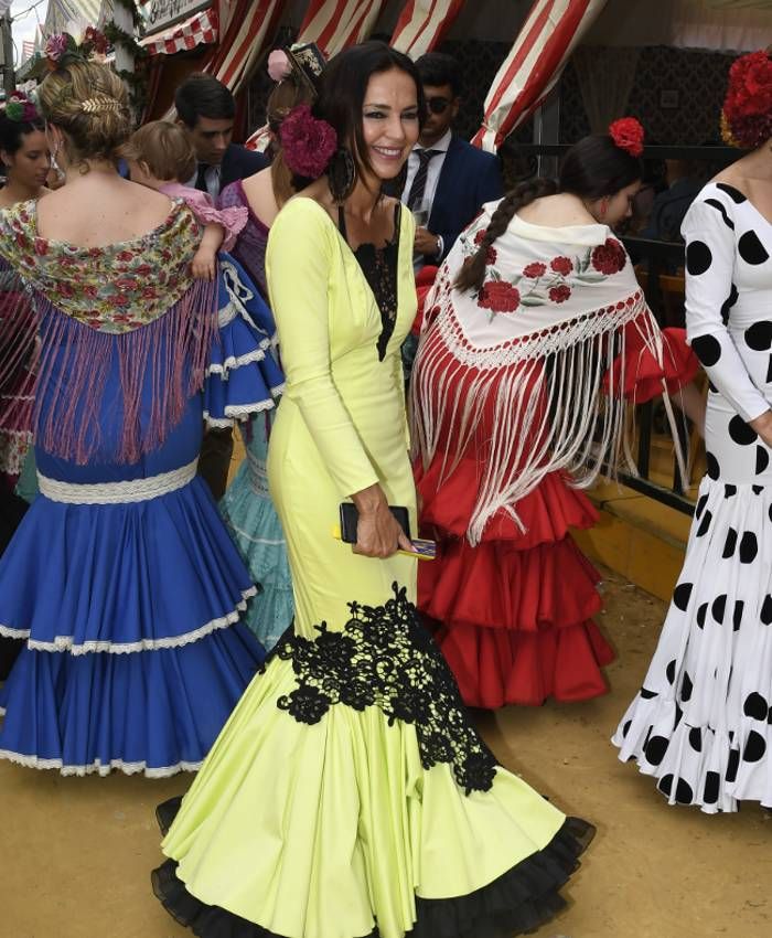 Olga Moreno en la feria de Sevilla