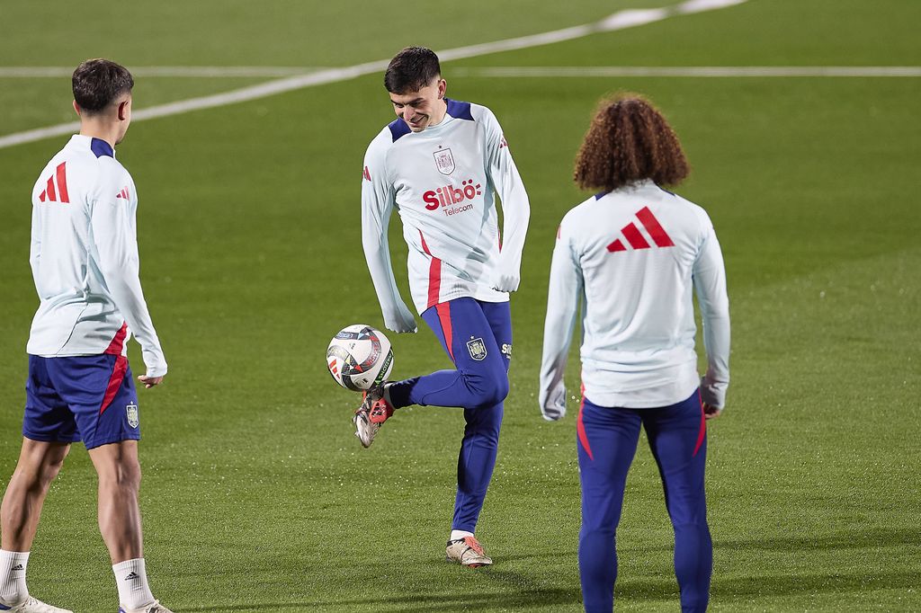 La Selección, entrenándose en Las Rozas
