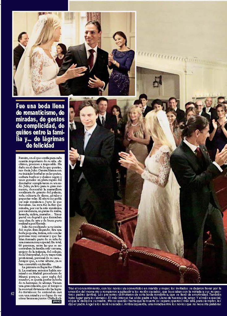 Boda de Julio Iglesias Jr. y Charisse Verhaert